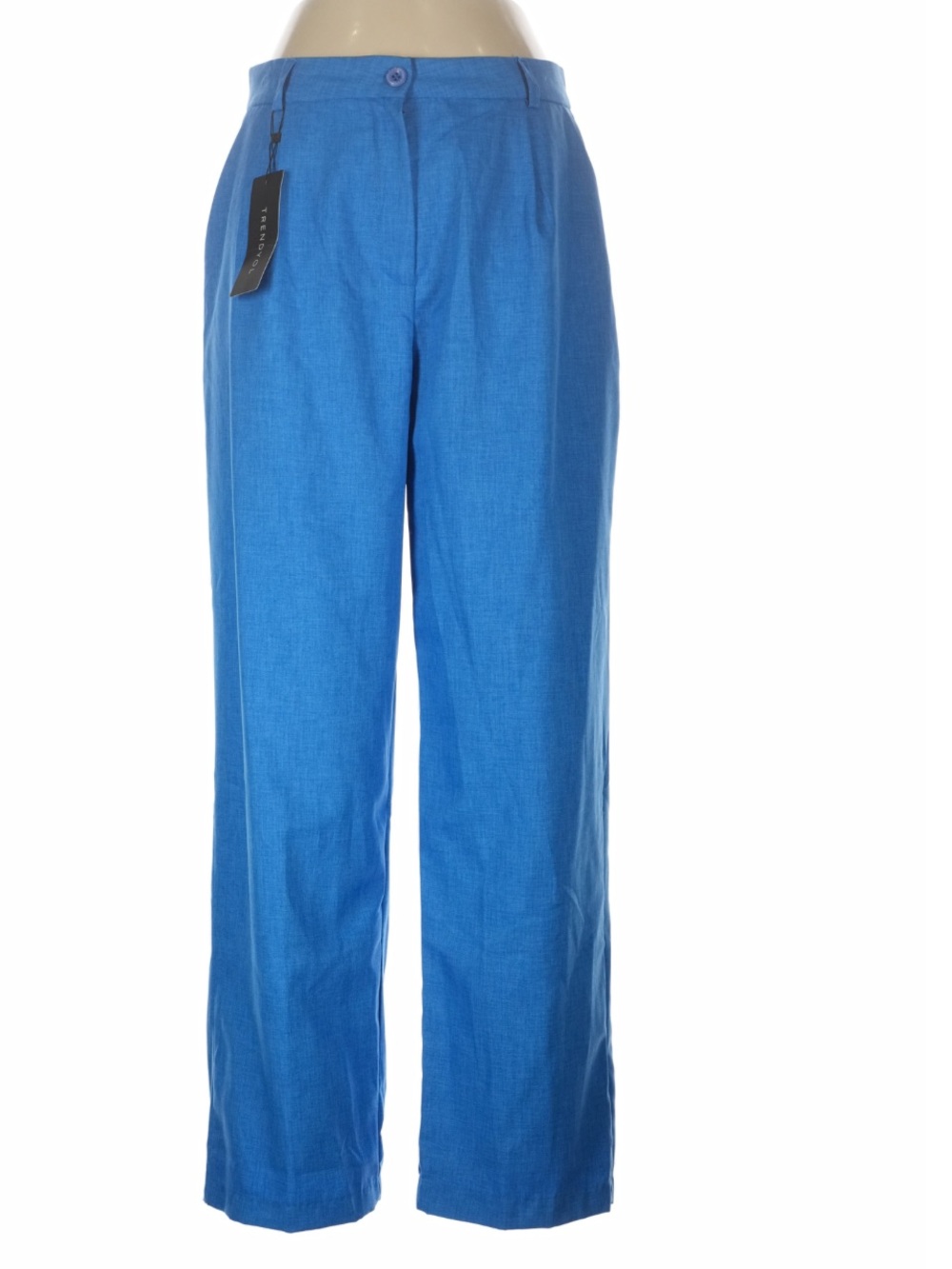NWT Trendyol beautiful Blue Wide light Leg Trousers Size EU 42, USA Medium